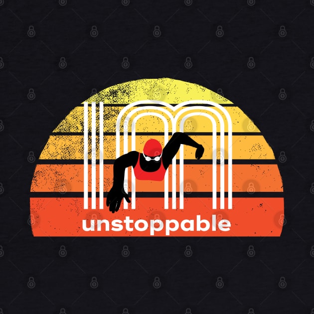 Retro IM unstoppable womens swimming 2 by atomguy